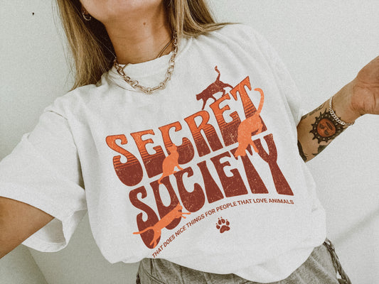 Kitty Secret Society Tee